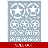 WWII US Star Decals Sheet