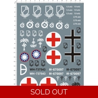 WWII Germany Tank Decal sheet