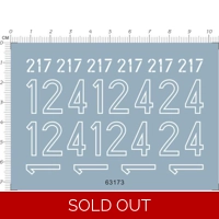 WWII Germany Tank No. Decals sheet