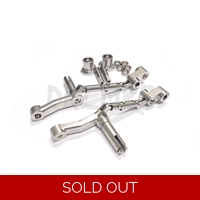 Stainless Steel idler wheel linkage for 1/16 Tamiya Abram M1A2.