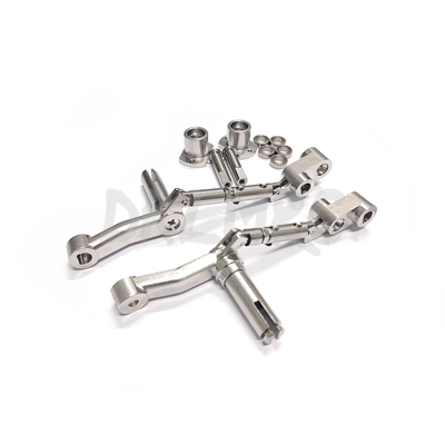 Stainless Steel idler wheel linkage for 1/16 Tamiya Abram M1A2.