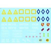 Decal sheet for Churchill VII tank