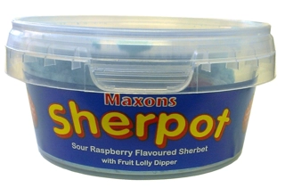 Sour Raspberry Sherpots 50g
