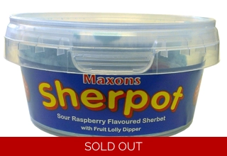 Sour Raspberry Sherpots 50g