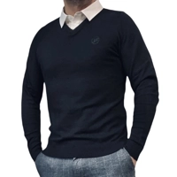 Trui met vaste overhemdkraag JF