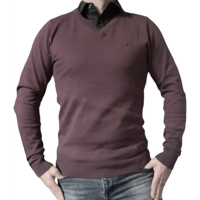 Trui met vaste overhemdkraag JF