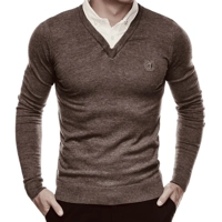 Trui met vaste overhemdkraag JF