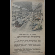 Original Railway Poster Behind The Scenes Lawley Street Goods Depot Birmingham By Joseph Pike
