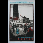 Original Railway Poster Boston Old World Market Places LNER By Austin Cooper