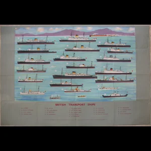 Original Railway Poster British Transport Ships By Charles King