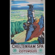 Original GWR LMS Railway Poster Cheltenham Spa A Beautiful Resort In The Heart Of The Cotswolds By CH Birtwhistle