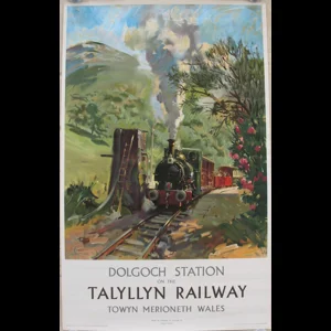 Original Railway Poster Dolgoch Station On The Talyllyn Railway By Terence Cuneo