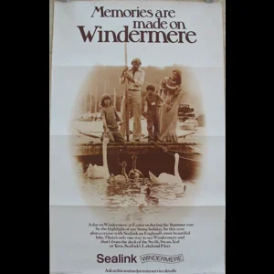 Original British Railway Poster Memories Are Made On Windermere Sealink