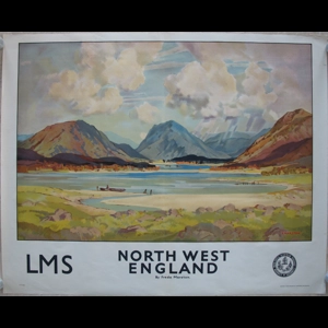 Original Railway Poster LMS North West England Buttermere Freda Marston