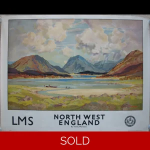 Original Railway Poster LMS North West England Buttermere Freda Marston