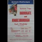 Original Railway Poster Summer Trips To Harrogate And Knaresborough Each Weekday From Hull 1965