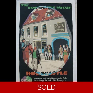 Original LNER Railway Poster The Booklovers Britain Horncastle The Romany Rye By Austin Cooper
