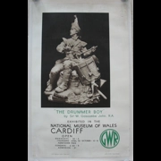 Original GWR Railway Poster The Drummer Boy By Sir W Goscombe John RA Exhibited In The National Museum Of Wales Cardiff