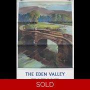 Original Railway Poster The Eden Valley The Eden At Bolton Near Appleby Claude Buckle