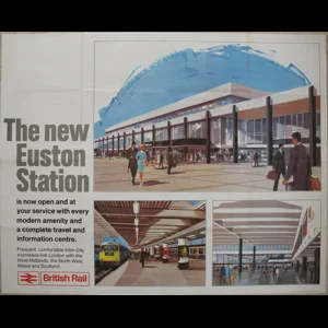 Original Railway Poster The New Euston Station Is Now Open British Rail