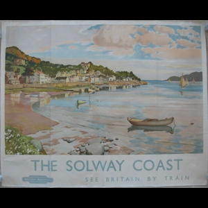 Original Railway Poster The Solway Coast Kippford See Britain By Train By Charles Oppenheimer