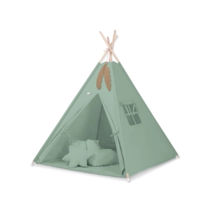 Otroški igralni šotor Teepee, pastelno zelen