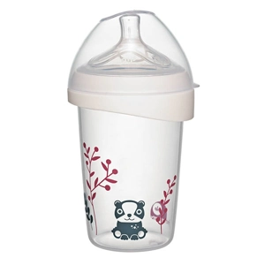 First Moments steklenička za dojenčke s silikonskim cucljem velikosti M, 270 ml