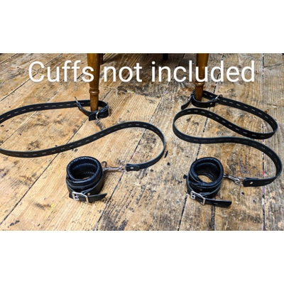 Securing straps for use with bondage cuffs - Any Colour