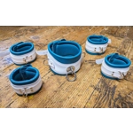 Teal and White Bondage Cuff Restraints