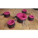 Hot Pink and Black Bondage Cuff Restraints