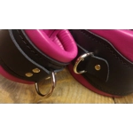 Hot Pink and Black Bondage Cuff Restraints