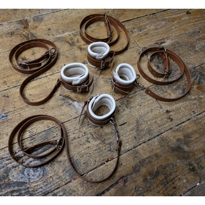 Full Set of Restraints - Wrist, Ankle, bed straps