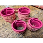 Heavy Wide Bondage bdsm Restraint Cuffs Pink