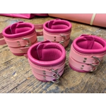 Heavy Wide Bondage bdsm Restraint Cuffs Pink