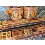 Classic Rustic Brown bdsm Restraints, Real Leather