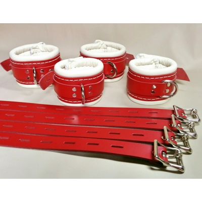 Full Set of Restraints - Wrist, Ankle, bed straps