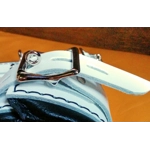 White and Black Heavy Padded Leather Bondage Cuffs