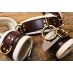 Classic Bondage Restraints - Brass hardware