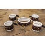 Classic Bondage Restraints - Brass hardware