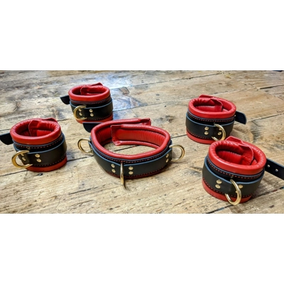 Classic Bondage Restraints - Brass hardware