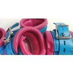 Teal and Cerise Bondage Cuff Restraints