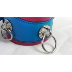 Teal and Cerise Bondage Cuff Restraints