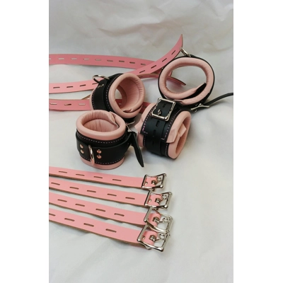 Bondage Retraints in Black and Pink