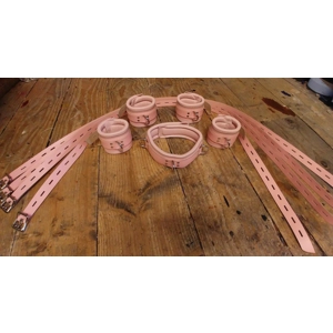 Pink Bondage Restraint Set w..