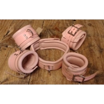 Pink Bondage Restraint Set with Collar and Straps