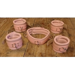 Pink Bondage Restraint Set with Collar and Straps