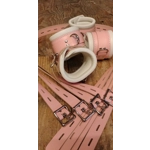 Pink and Cream Bondage Cuffs Restraints