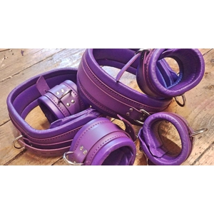 Purple Bondage Restraint Cuffs