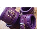 Purple Heavy Padded Bondage Cuffs