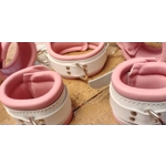 Whte And Pink Bondage Cuffs Restraints